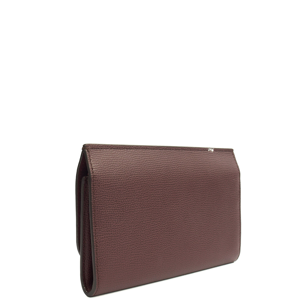 Mulberry Wallet Amberley Clutch in Oxblood, Calfskin Leather