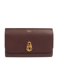 Mulberry Wallet Amberley Clutch in Oxblood, Calfskin Leather