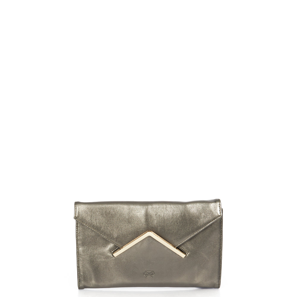 Anya Hindmarch Clutch in Metallic, Leather