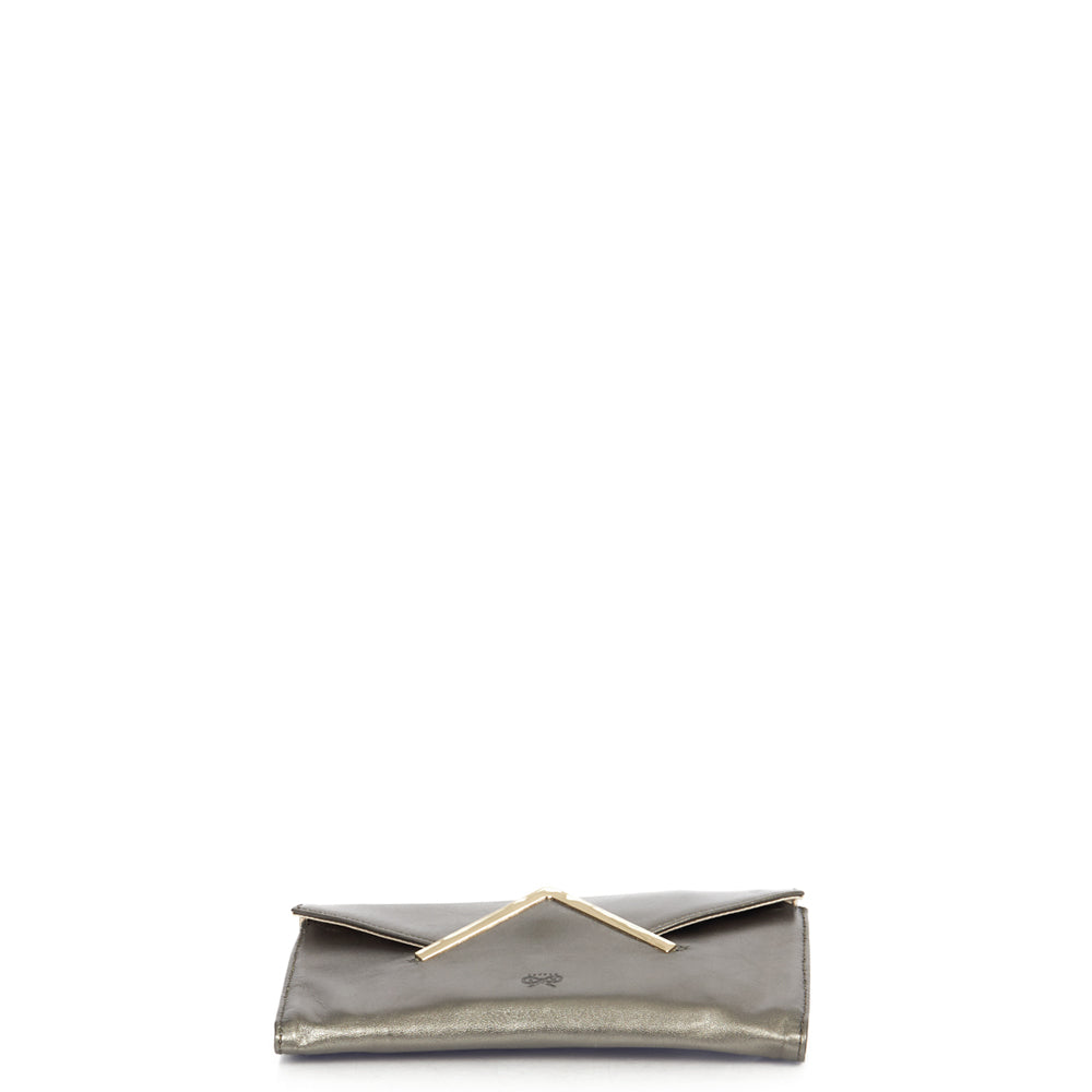 Anya Hindmarch Clutch in Metallic, Leather