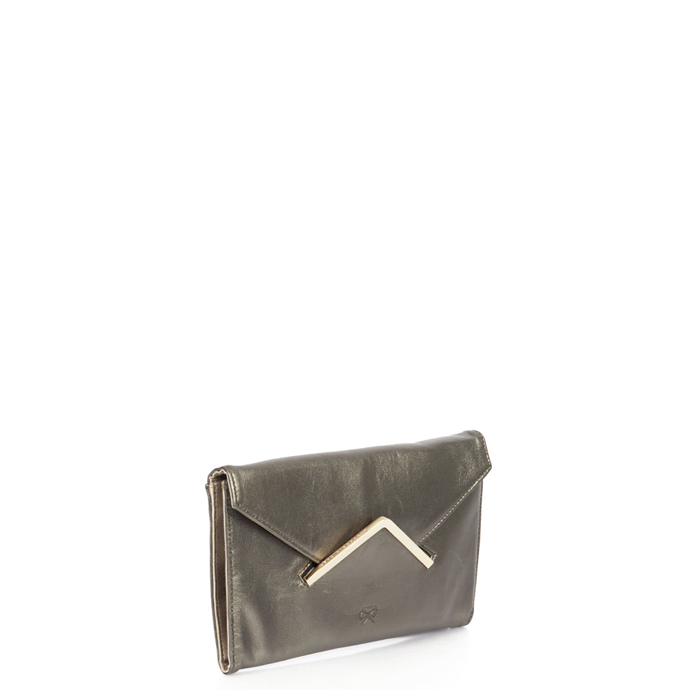 Anya Hindmarch Clutch in Metallic, Leather