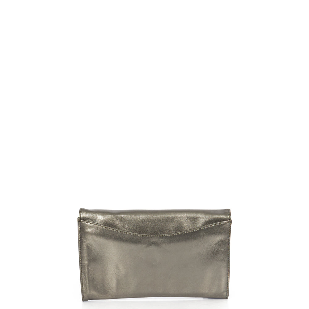Anya Hindmarch Clutch in Metallic, Leather