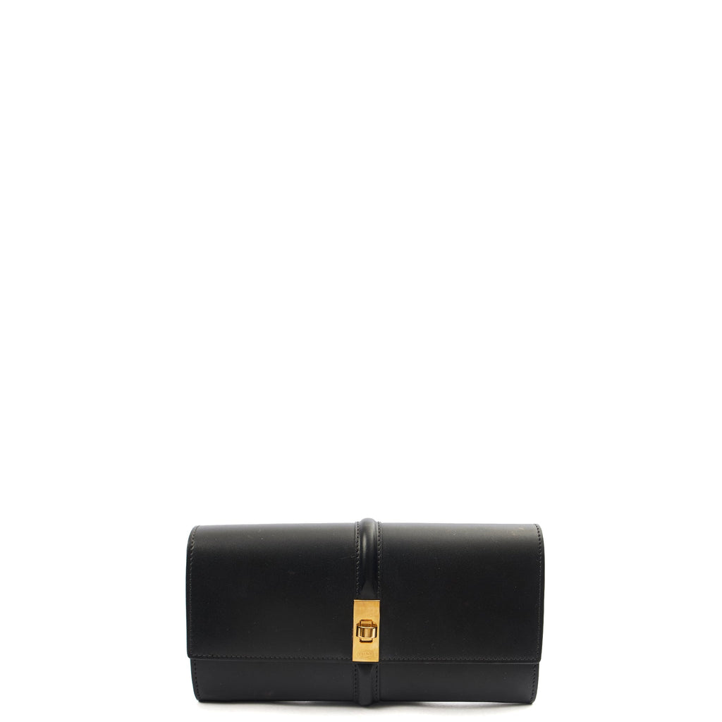 Celine Purse Wallet in Black, Box Calfskin