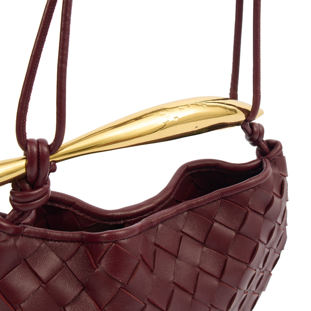 Bottega Veneta Mini Bag Sardine - Small in Barolo, Intrecciato Nappa