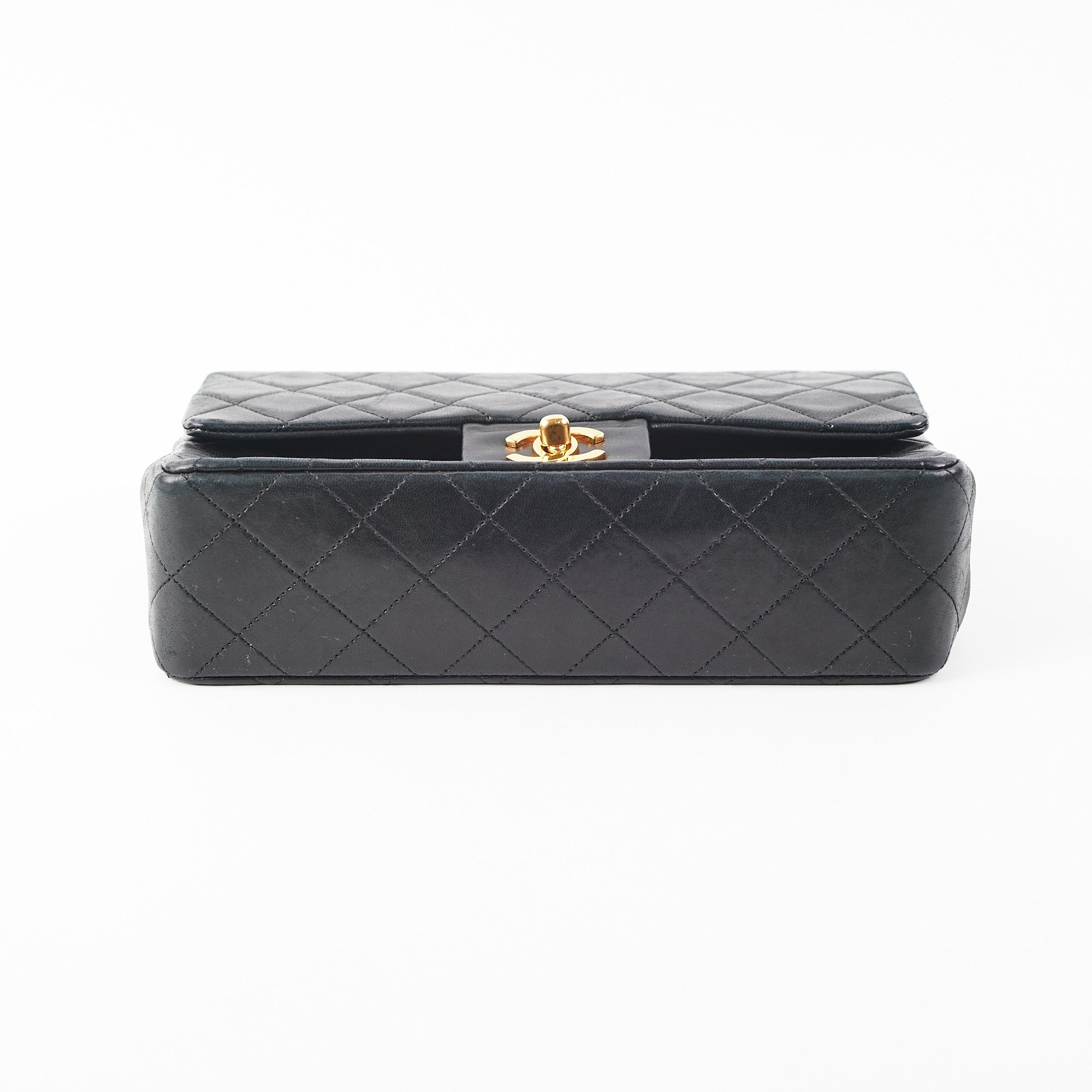 Chanel Small Classic Flap GHW Black