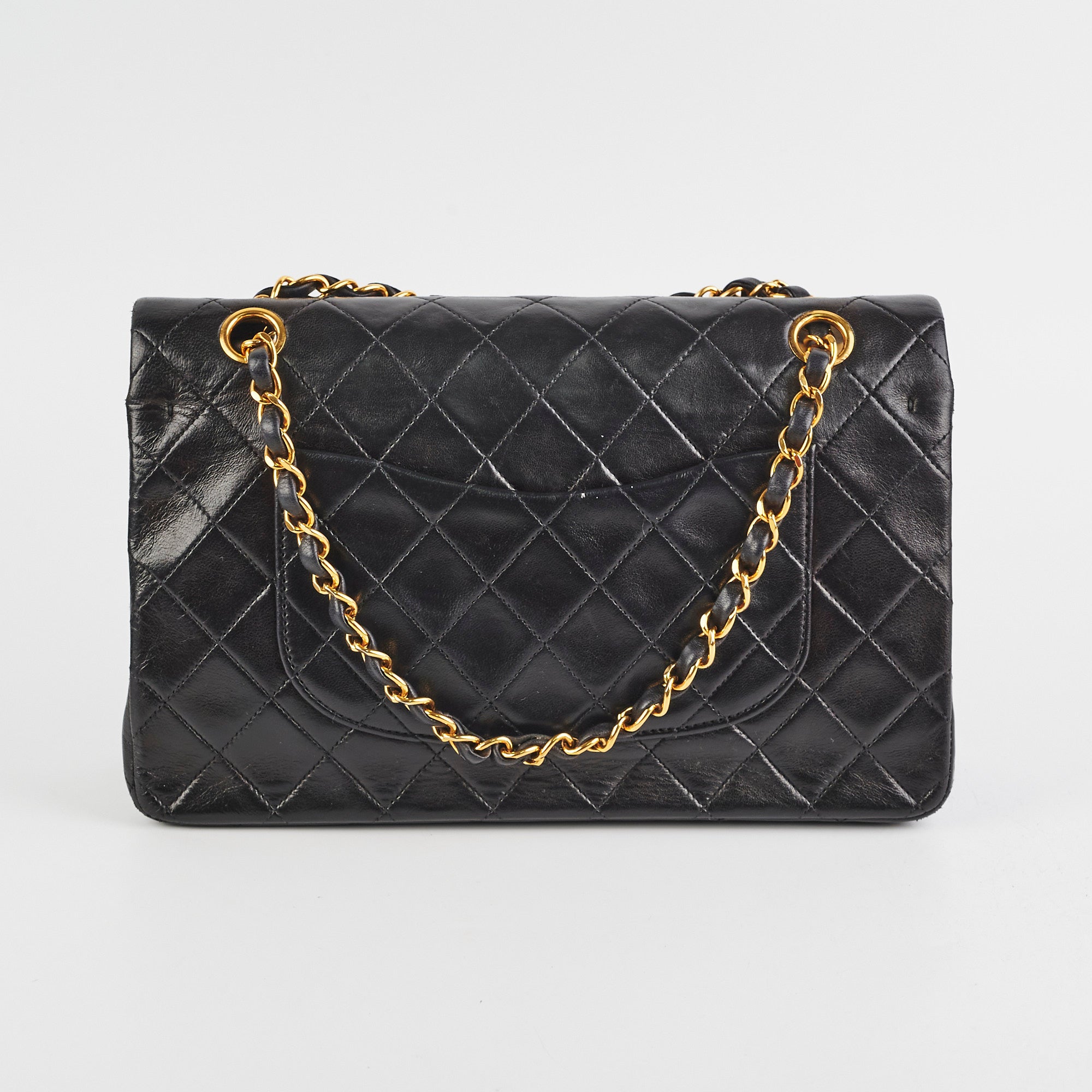Chanel Vintage M/L Classic Flap Lambskin Black- Series 2