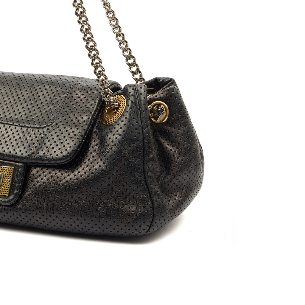 Chanel Shoulder Bag Reissue Accordion Flap in Black, Leather
