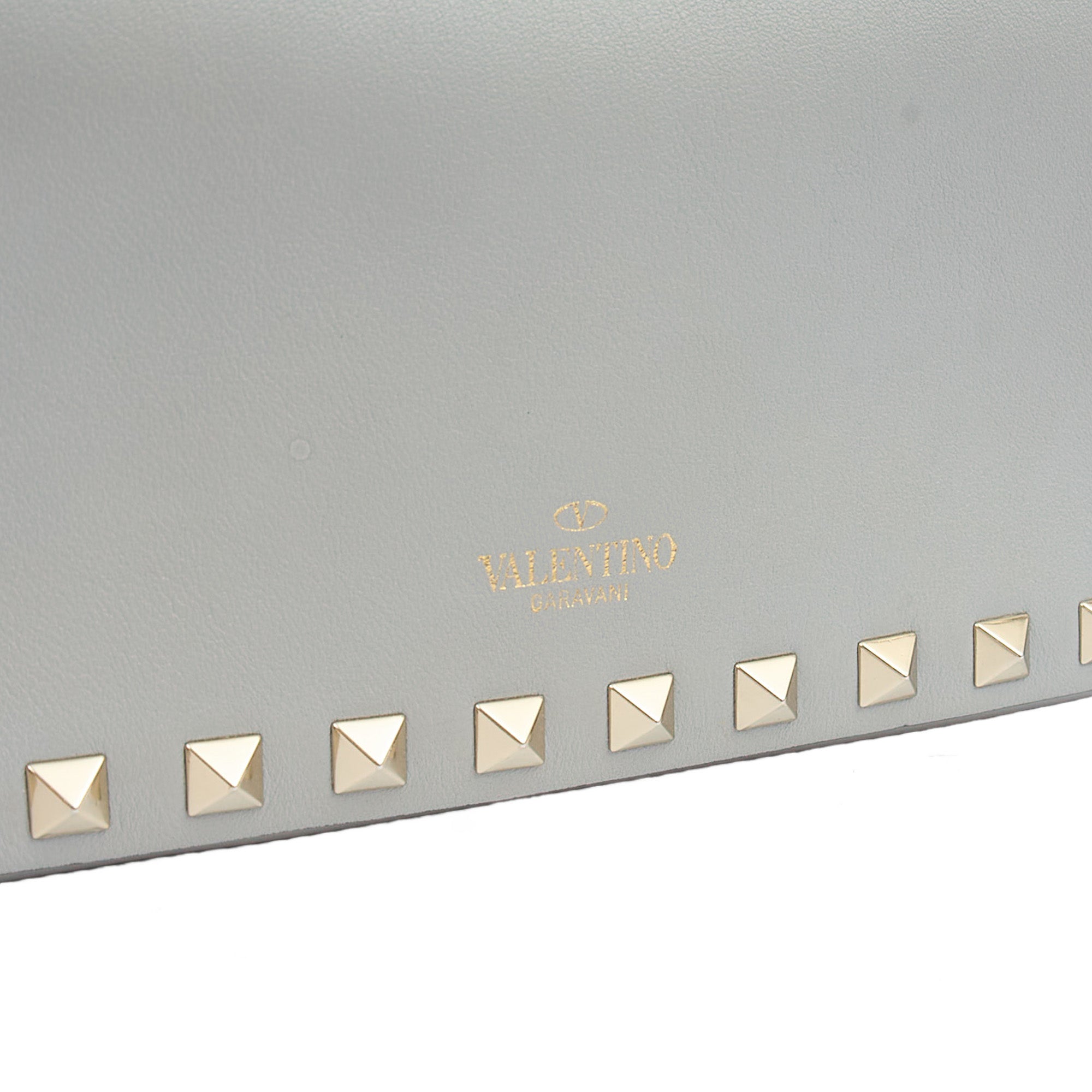 Valentino Cross Body Rockstud Crossbody Bag - Small in Grey, Calfskin