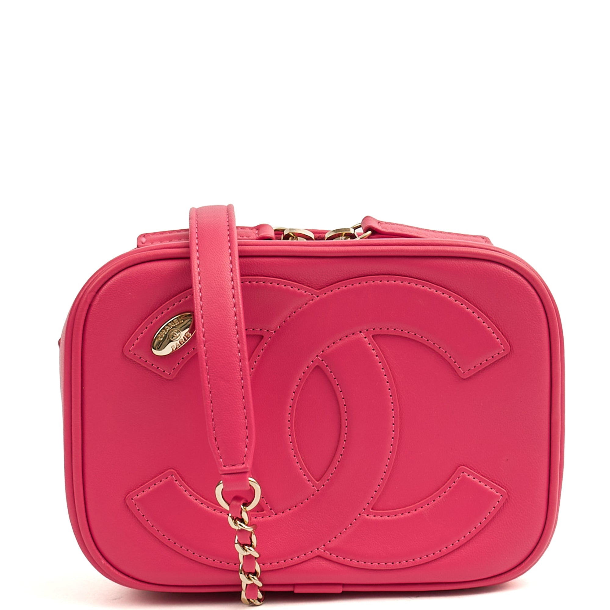 Chanel Cross Body Camera Bag in Pink, Lambskin Leather