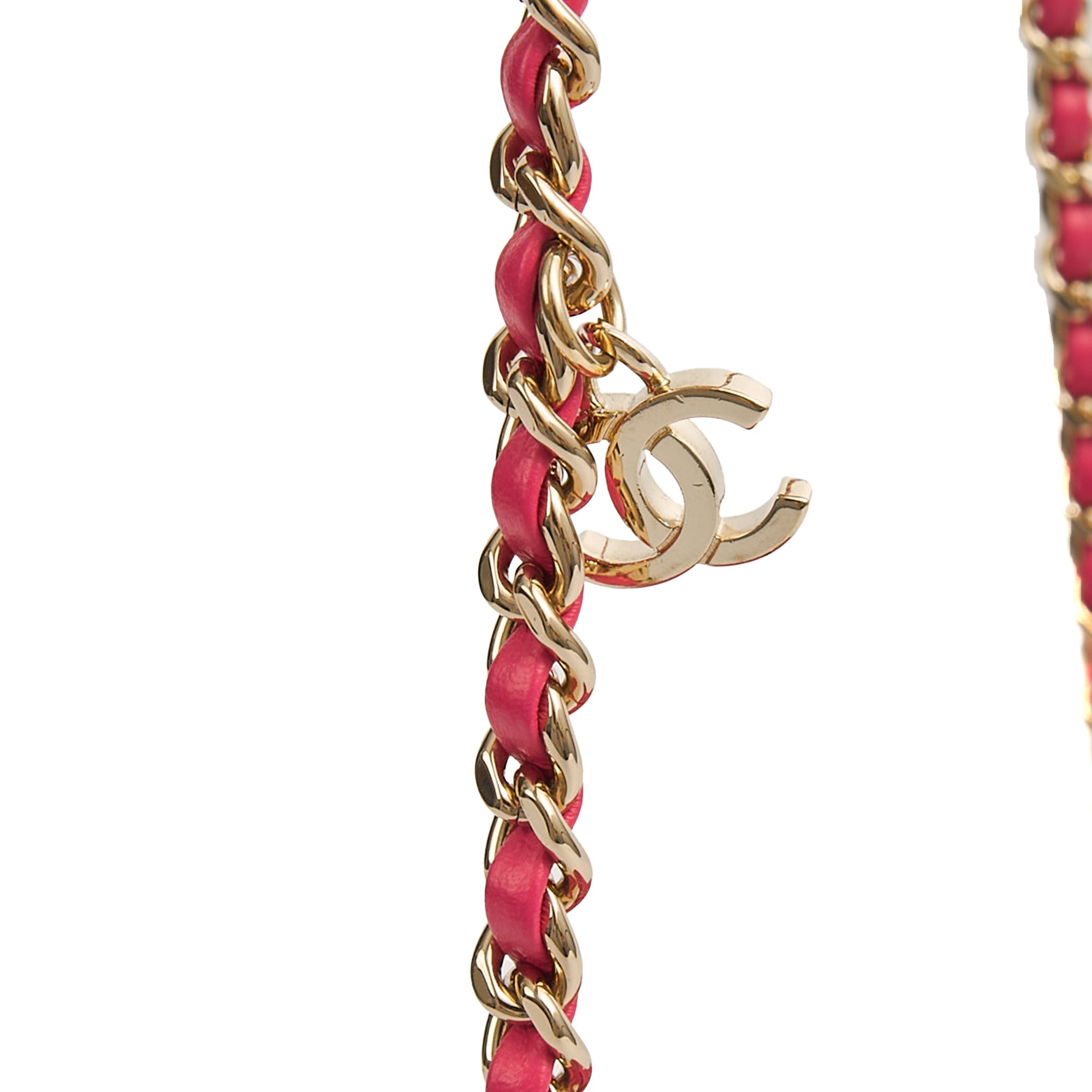 Chanel Cross Body Camera Bag in Pink, Lambskin Leather