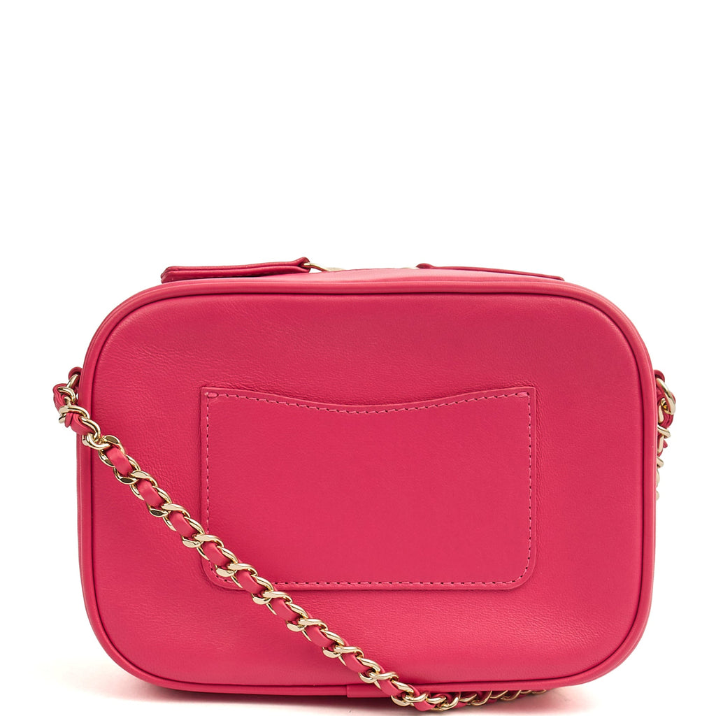 Chanel Cross Body Camera Bag in Pink, Lambskin Leather