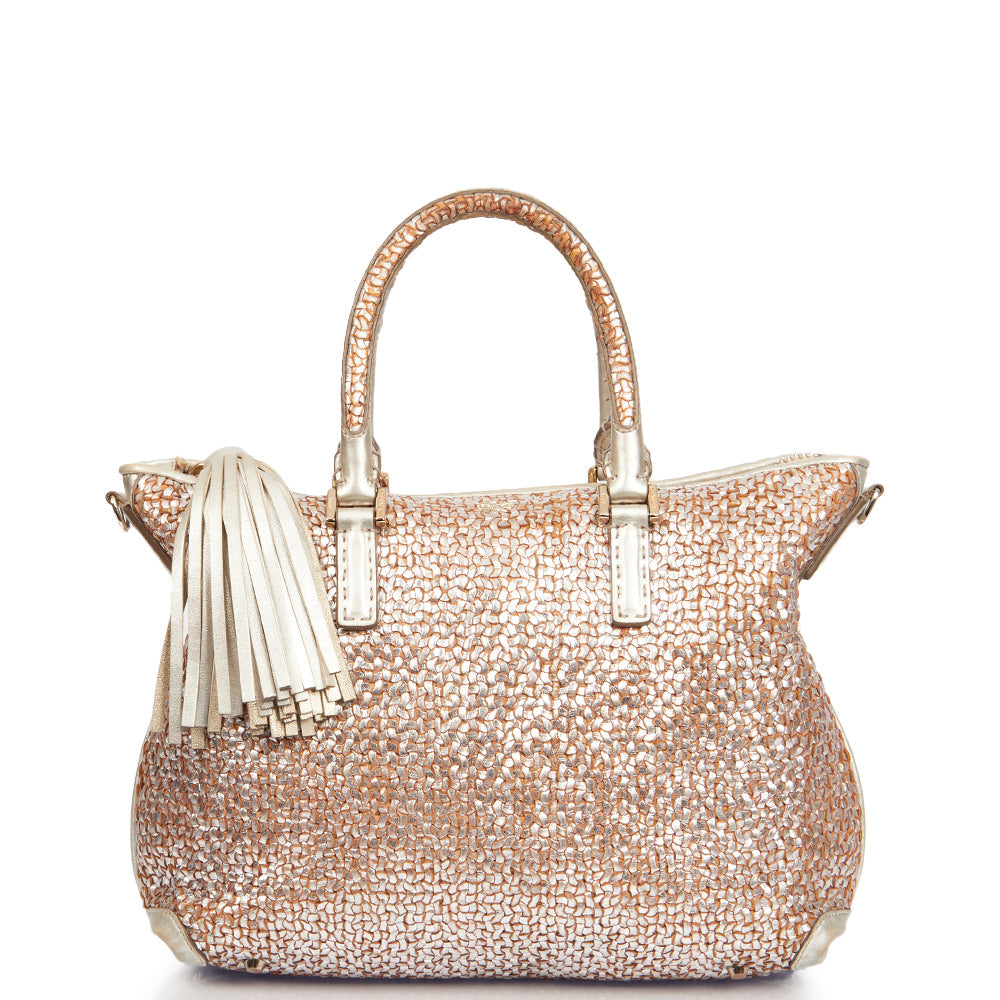 Anya Hindmarch Shoulder Bag in Metallic, Leather