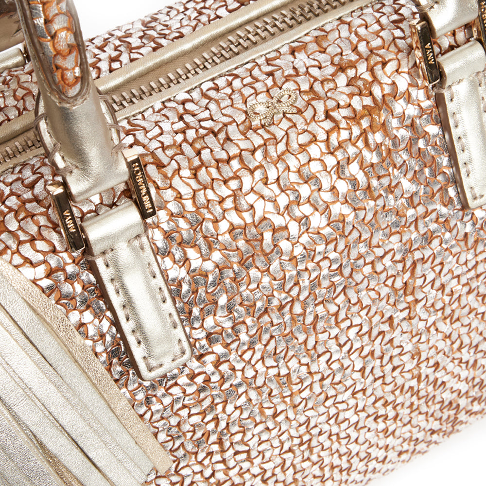 Anya Hindmarch Shoulder Bag in Metallic, Leather