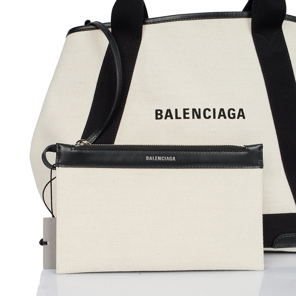 Balenciaga Cabas  in Neutral, Fabric