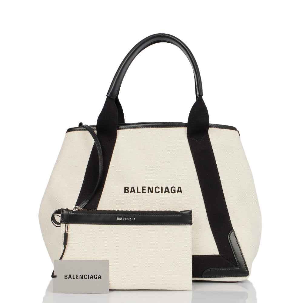 Balenciaga Cabas  in Neutral, Fabric