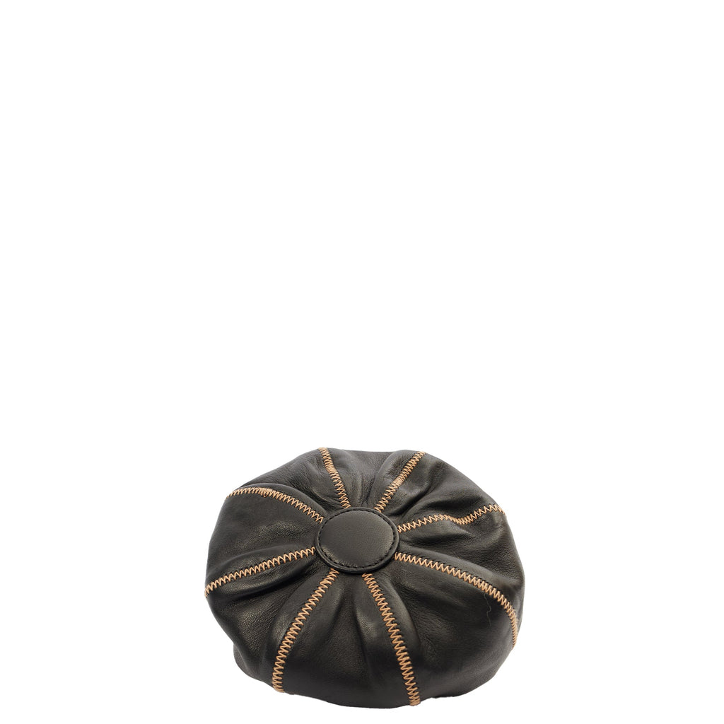 Chanel Mini Bag Bucket Bag in Black, Lambskin Leather