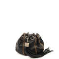 Chanel Mini Bag Bucket Bag in Black, Lambskin Leather