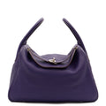 Hermes Tote Lindy 34 in Iris, Togo Leather