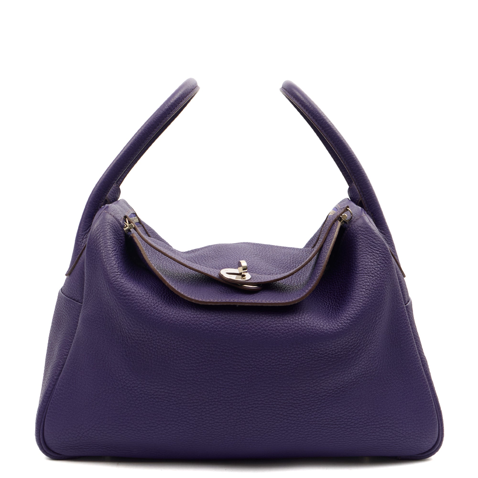 Hermes Tote Lindy 34 in Iris, Togo Leather