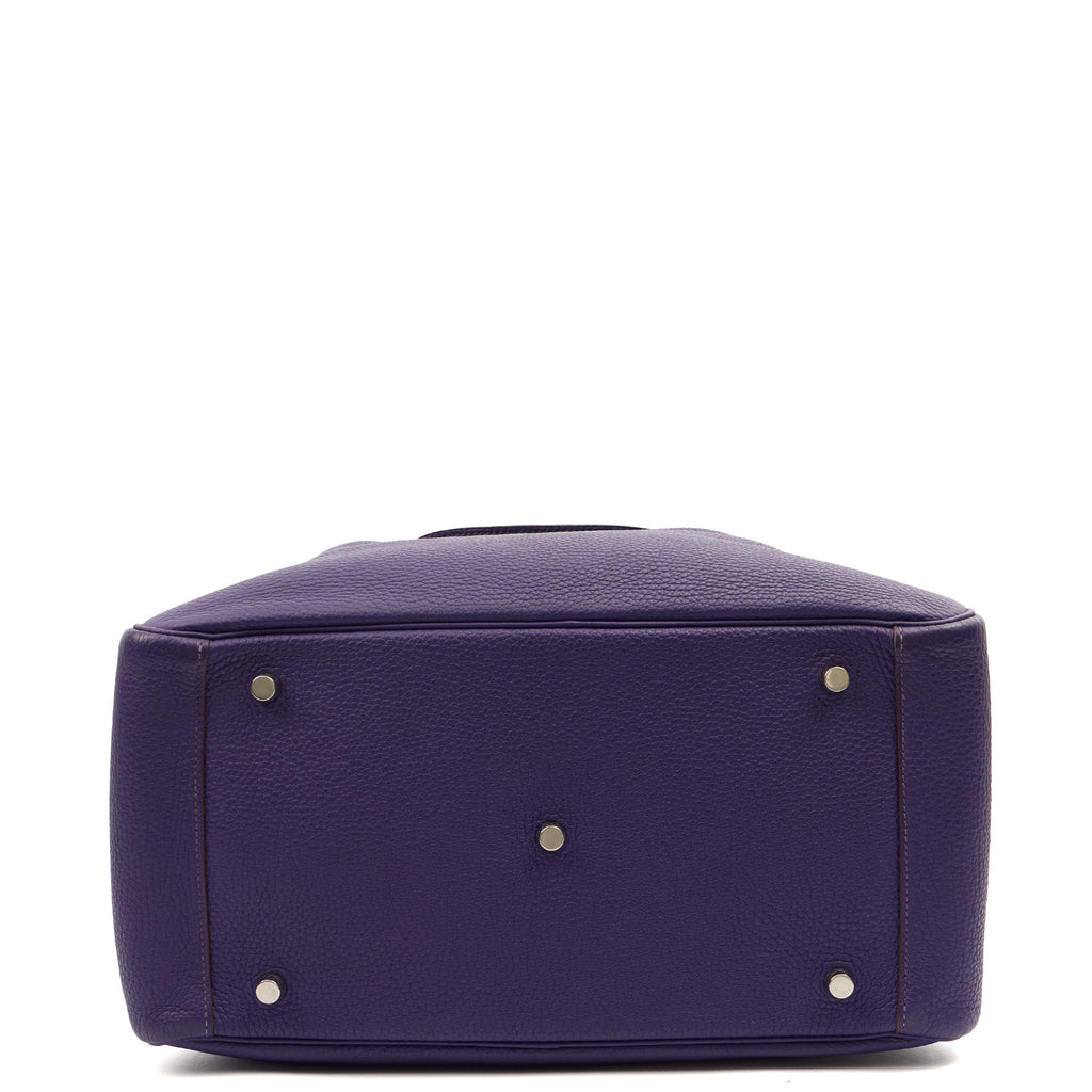 Hermes Tote Lindy 34 in Iris, Togo Leather