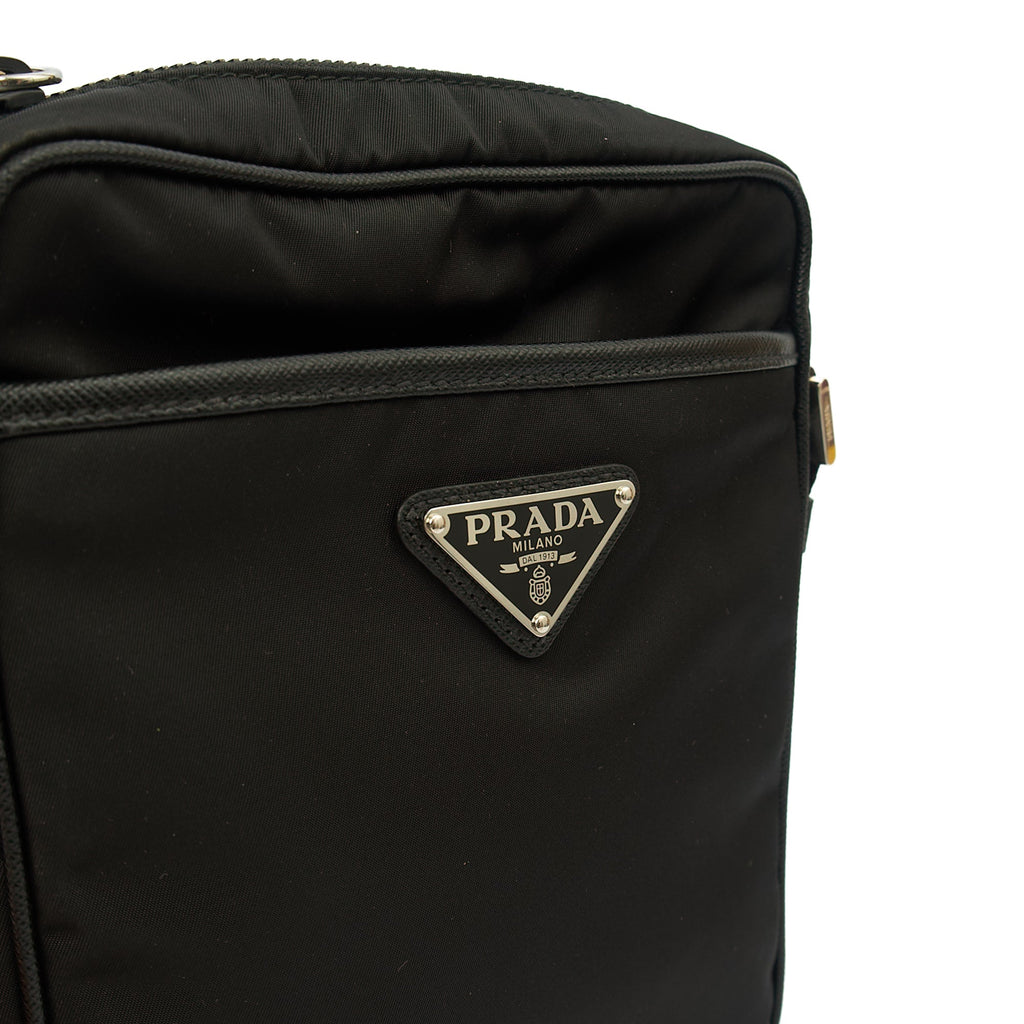 Prada Cross Body Nylon Cross Body Bag in Black, Nylon