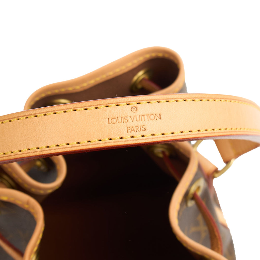Louis Vuitton Bucket Bag Noe BB in Monogram, Canvas
