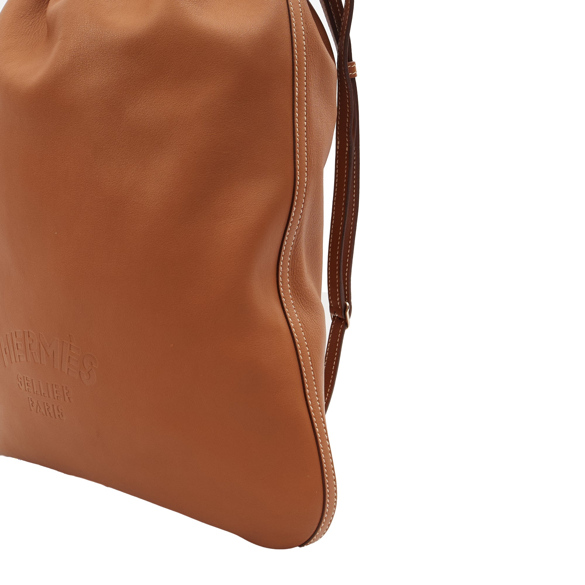 Hermes Tote Sac a Dos Bridado in Gold, Evercolour
