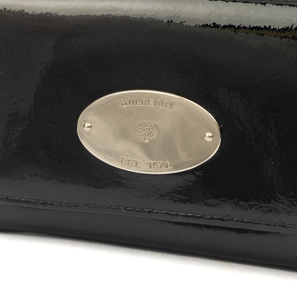 Mulberry Purse Blossom Purse in Black, Patent Leather