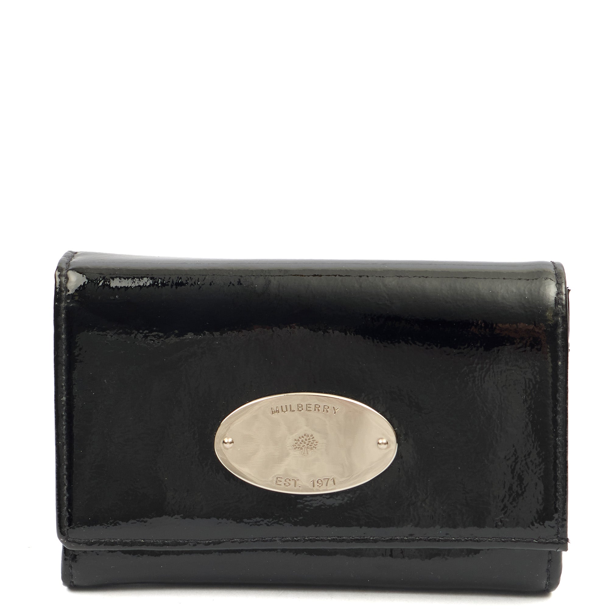Mulberry Purse Blossom Purse in Black, Patent Leather