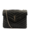 Saint Laurent Cross Body Lou Lou - Medium in Black, Leather