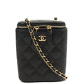Chanel Cross Body Vanity Case - Mini in Black, Caviar Leather