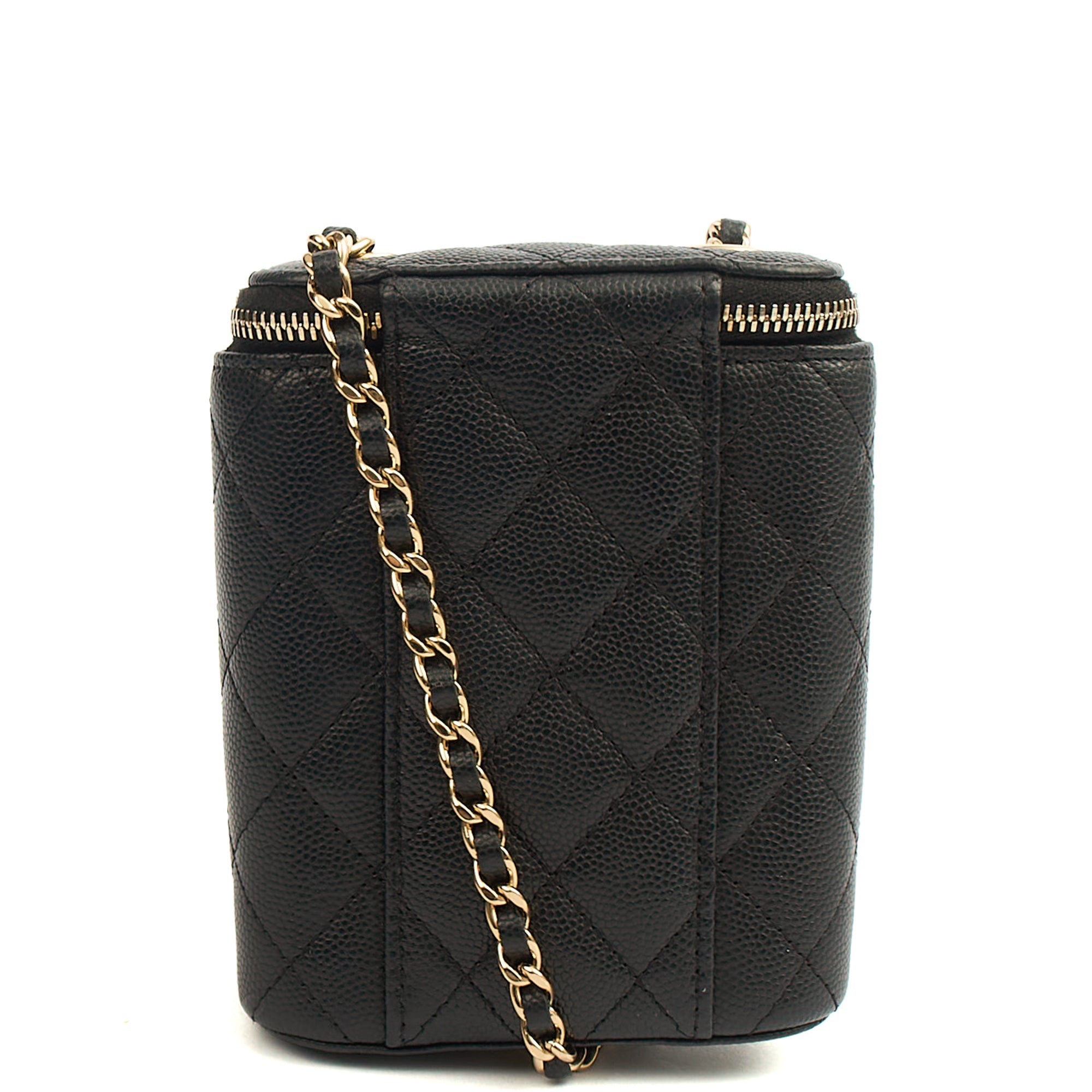 Chanel Cross Body Vanity Case - Mini in Black, Caviar Leather