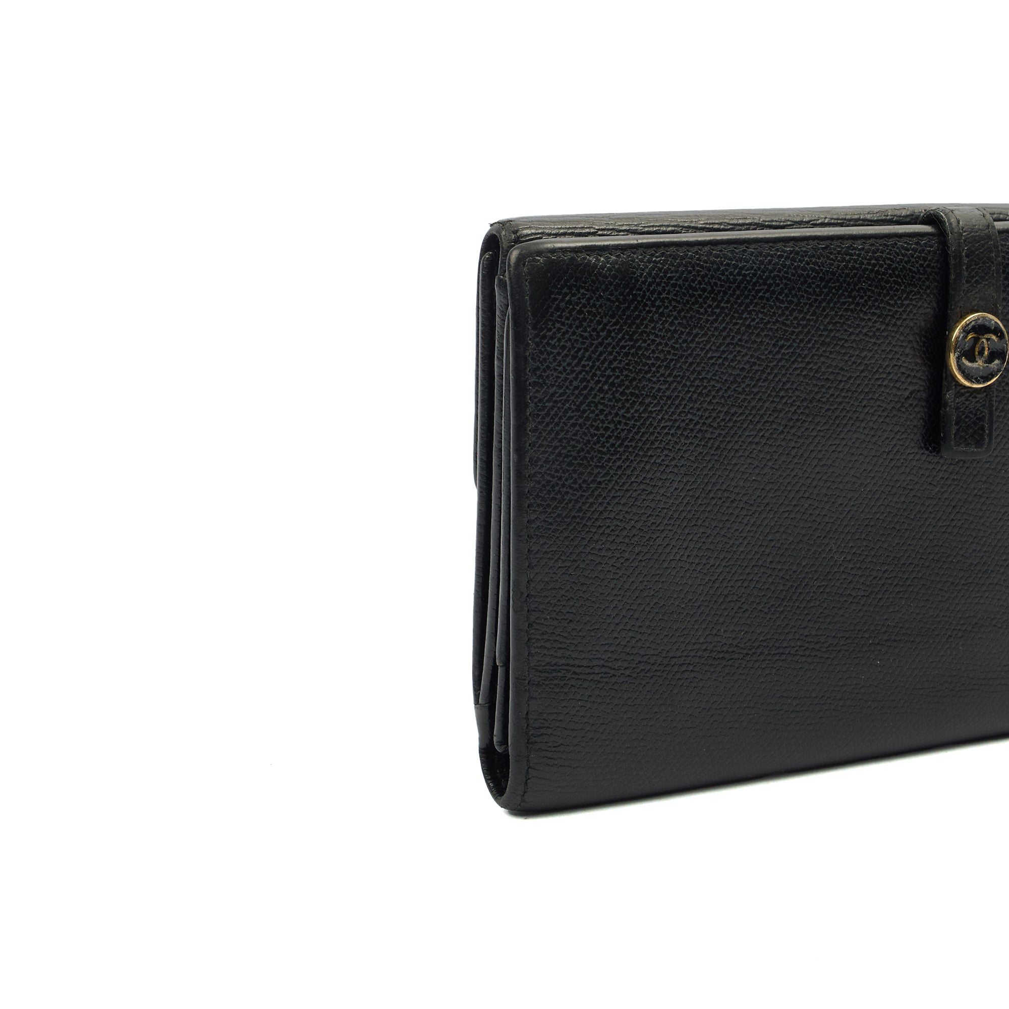 Chanel Wallet Zip Wallet in Black, Calfskin Leather