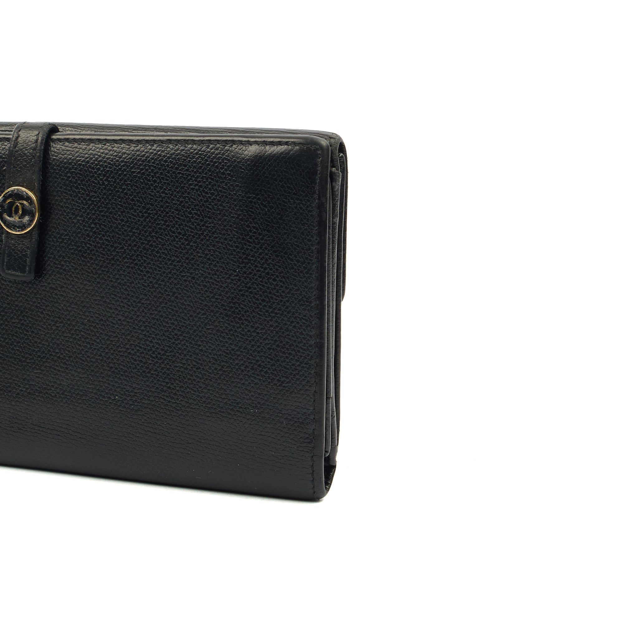Chanel Wallet Zip Wallet in Black, Calfskin Leather