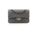 Chanel Small Classic Flap Caviar 22B Grey (Microchipped)