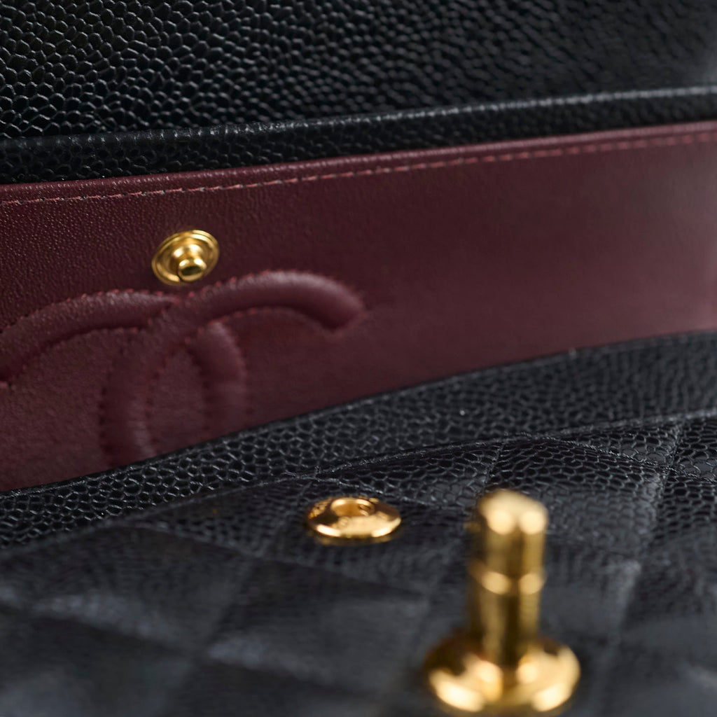 Chanel Small Classic Flap Caviar Black (Microchipped)