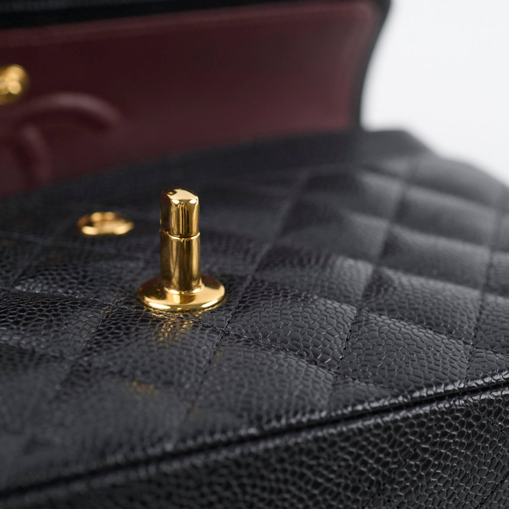Chanel Small Classic Flap Caviar Black (Microchipped)