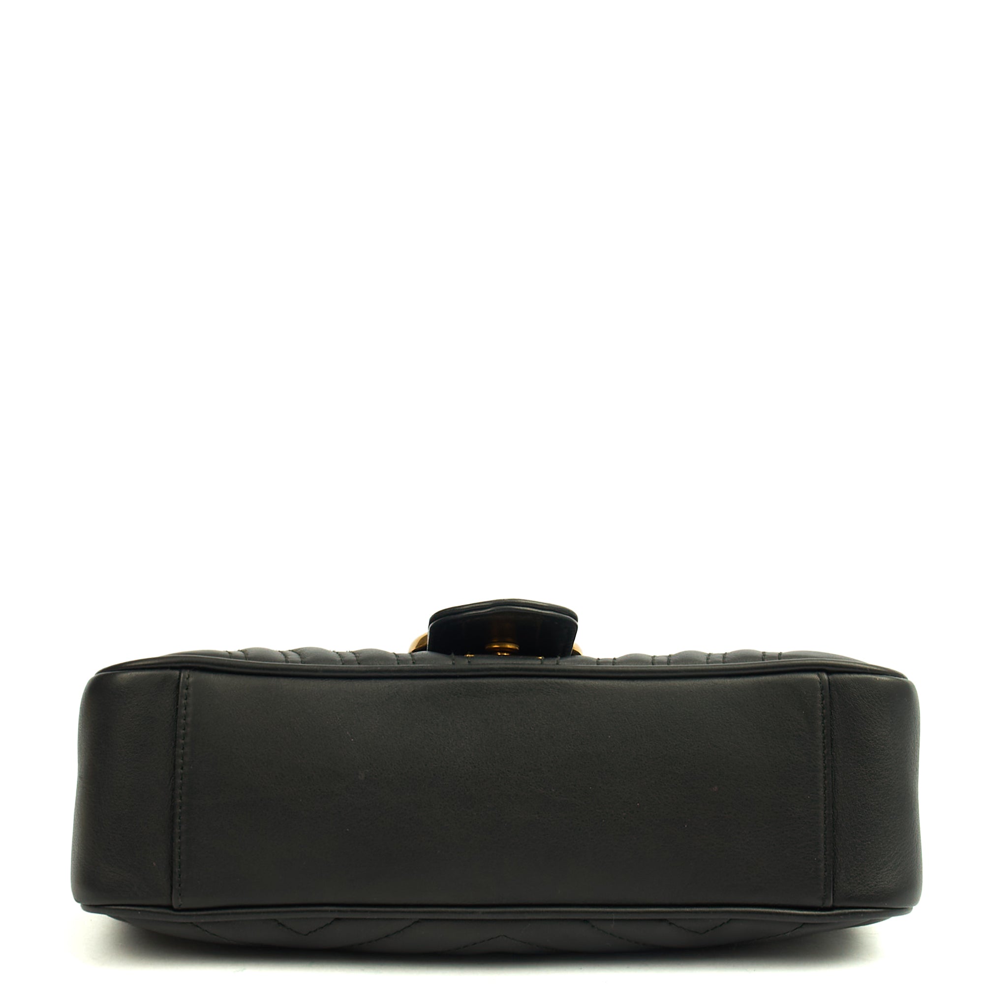 Gucci Cross Body Marmont Shoulder Flap Bag - Small in Black, Leather