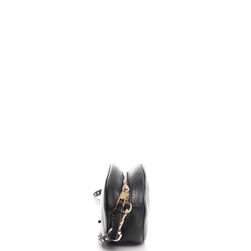 Valentino Cross Body V Logo Crossbody in Black, Calfskin