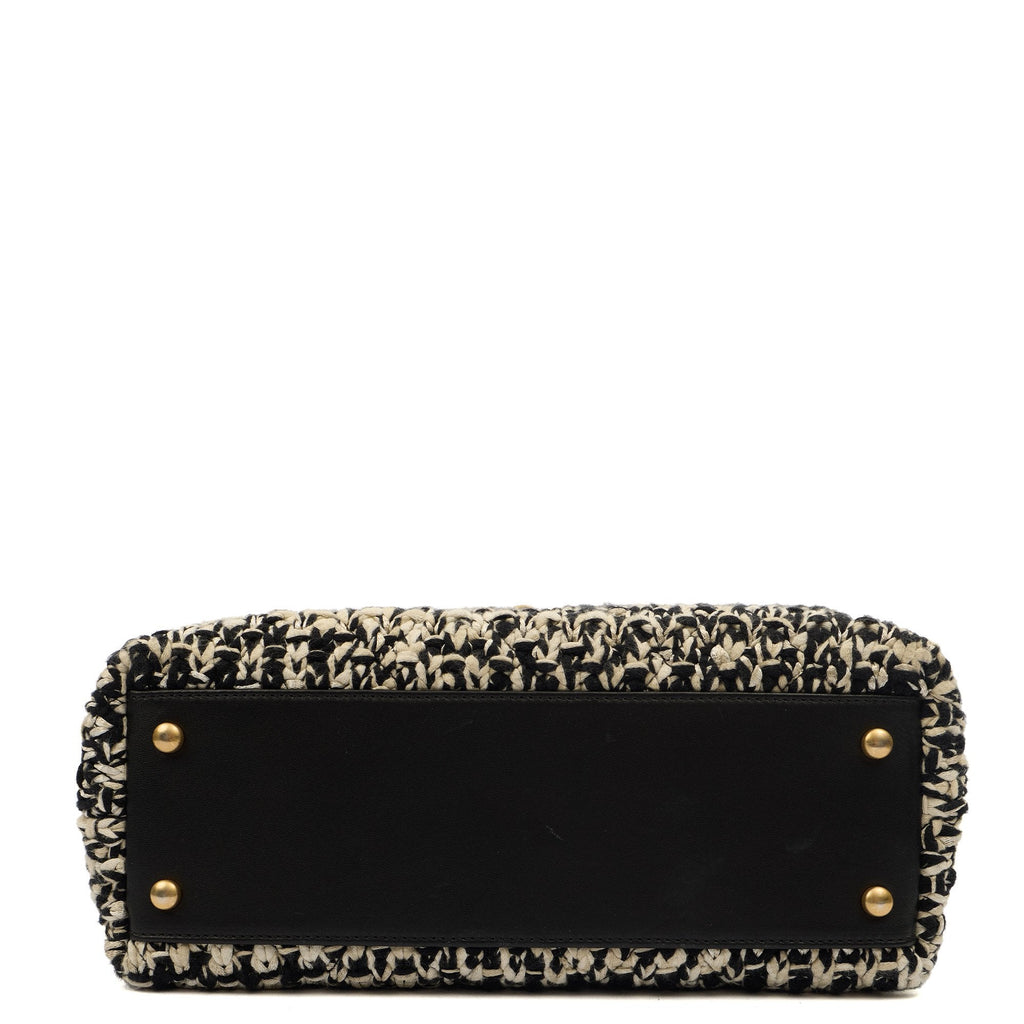 Chanel Top Handle Coco Top Handle in Black, Fabric