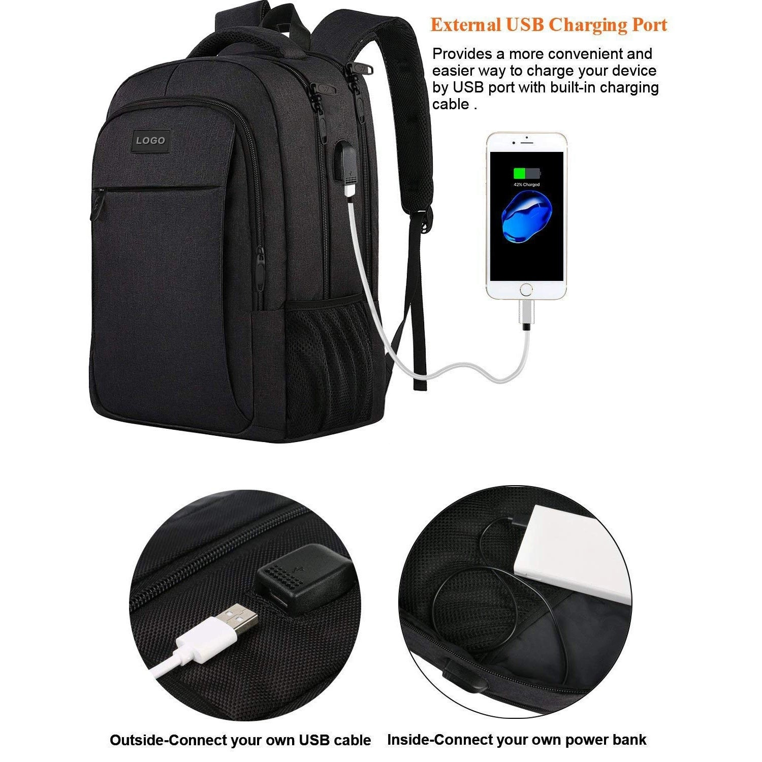 Men's High-End Large-Capacity Business Backpack Travel Laptop Backpack ZK415