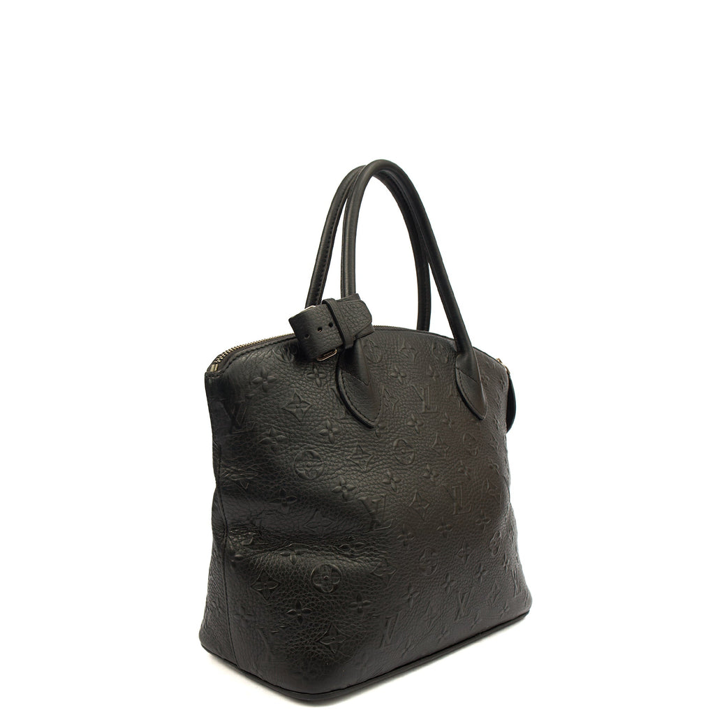 Louis Vuitton Tote Lockit - MM in Black, Calfskin Leather