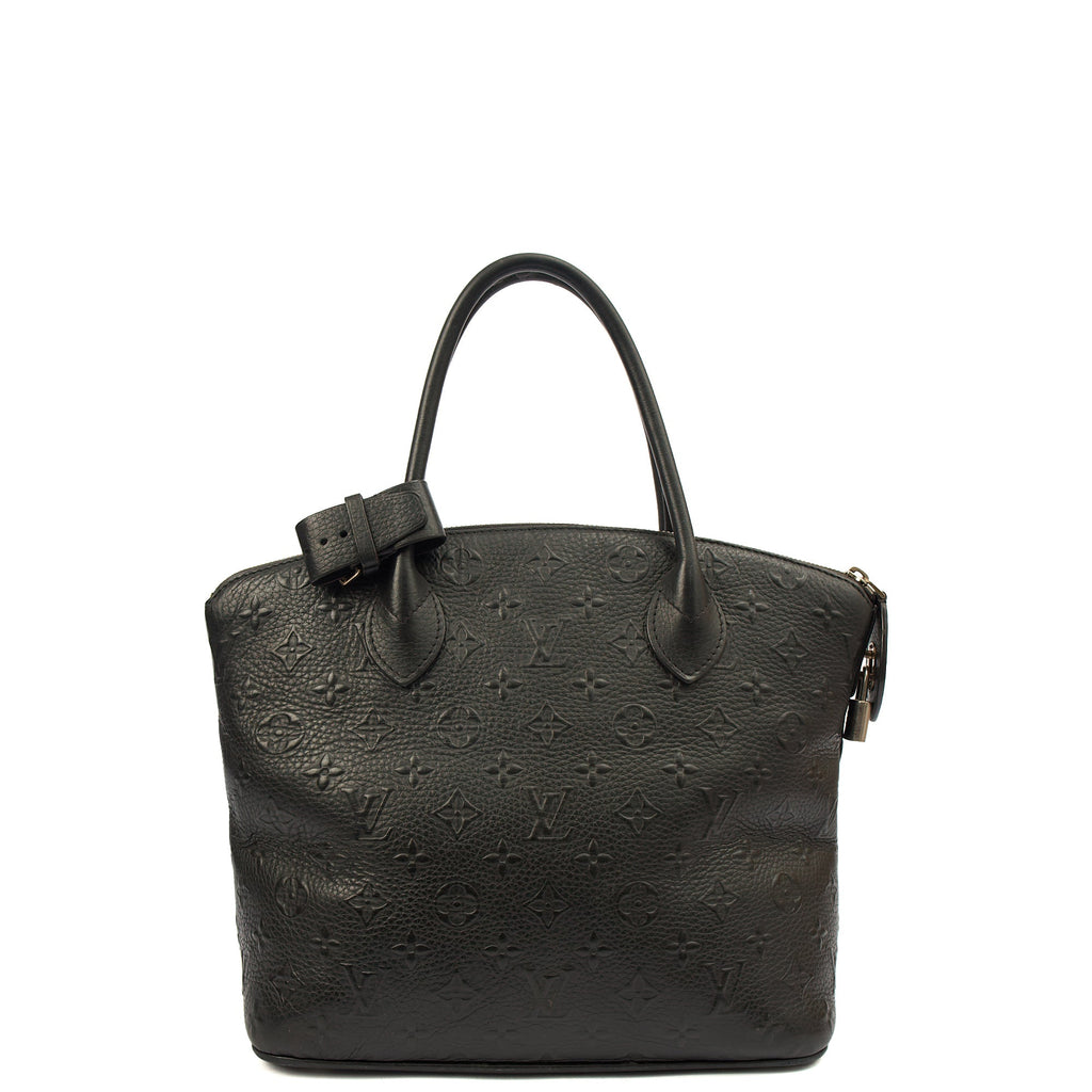 Louis Vuitton Tote Lockit - MM in Black, Calfskin Leather