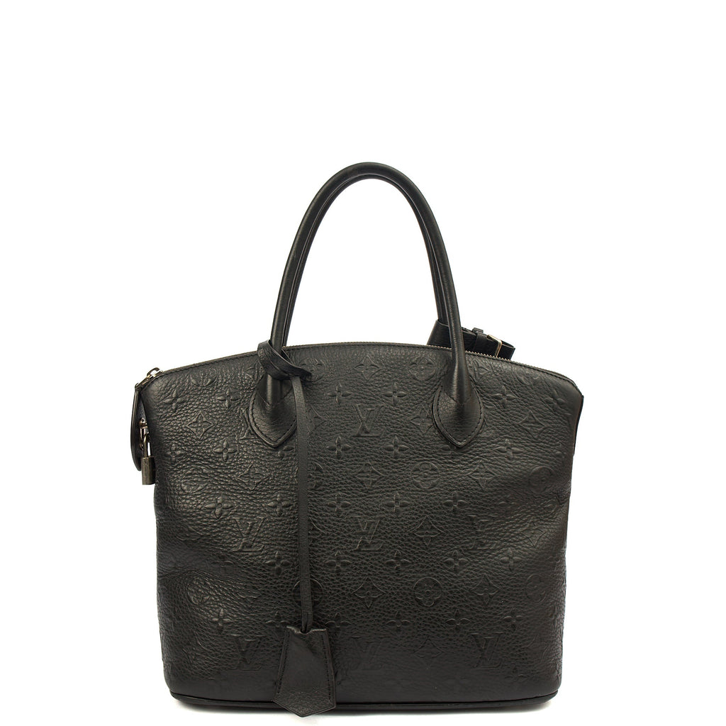 Louis Vuitton Tote Lockit - MM in Black, Calfskin Leather