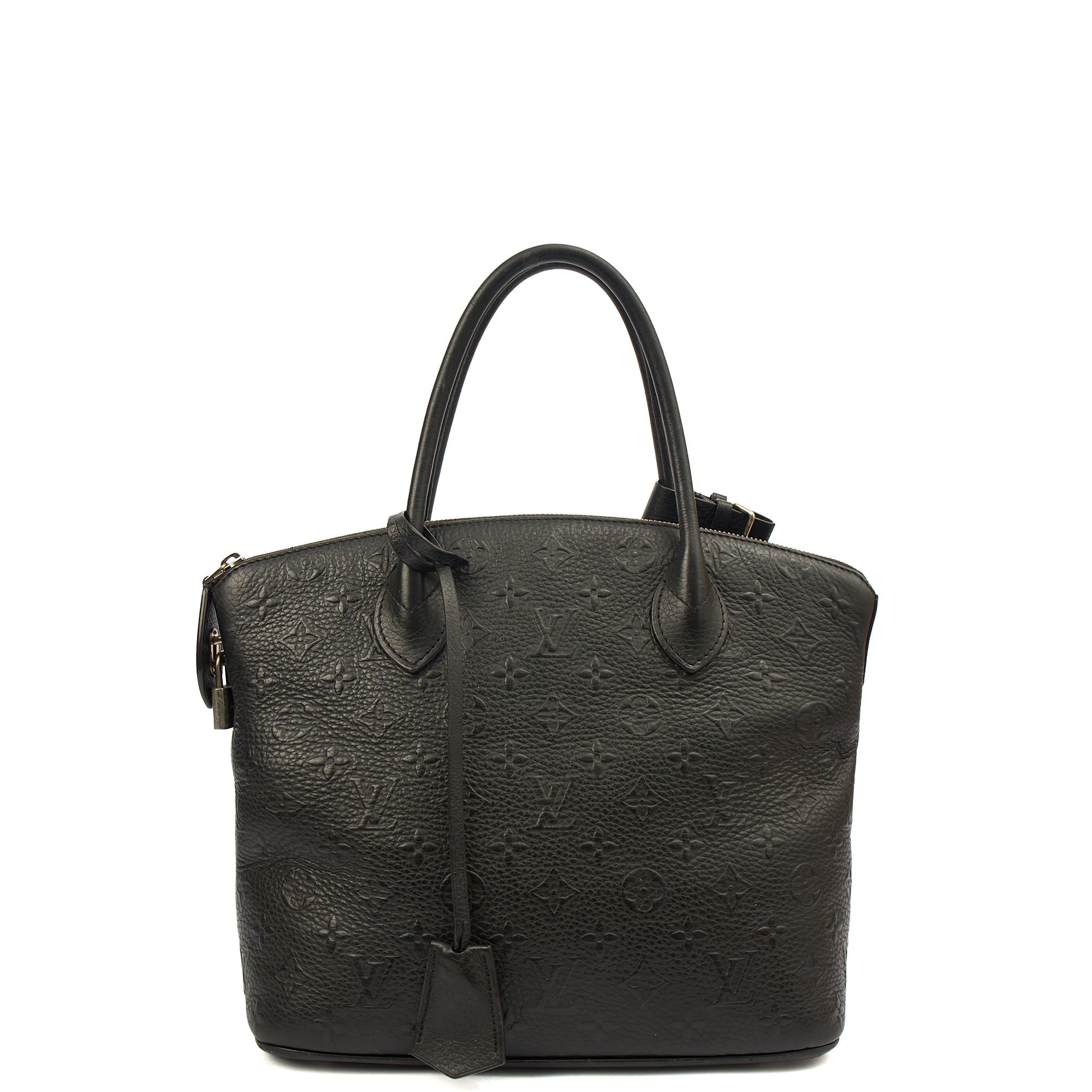 Louis Vuitton Tote Lockit - MM in Black, Calfskin Leather