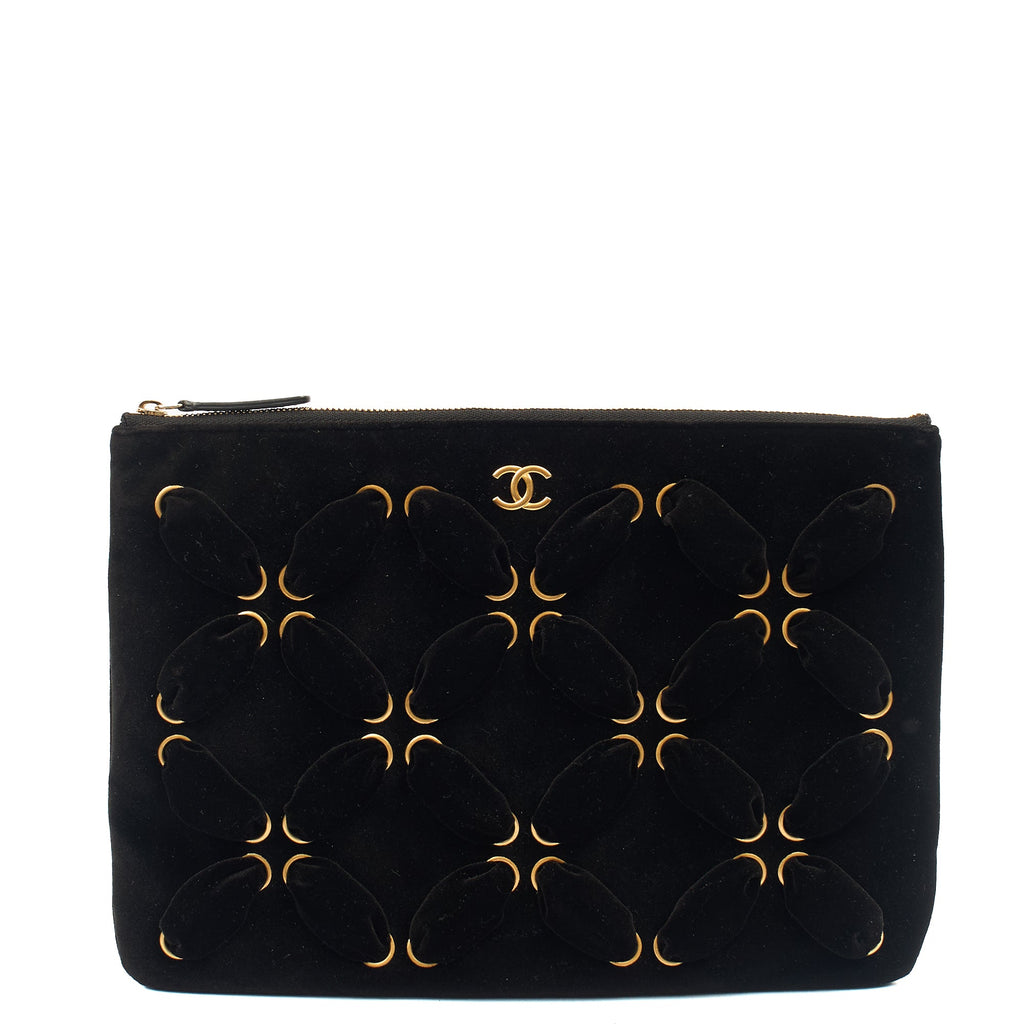 Chanel Mini Bag Clutch in Black, Velvet