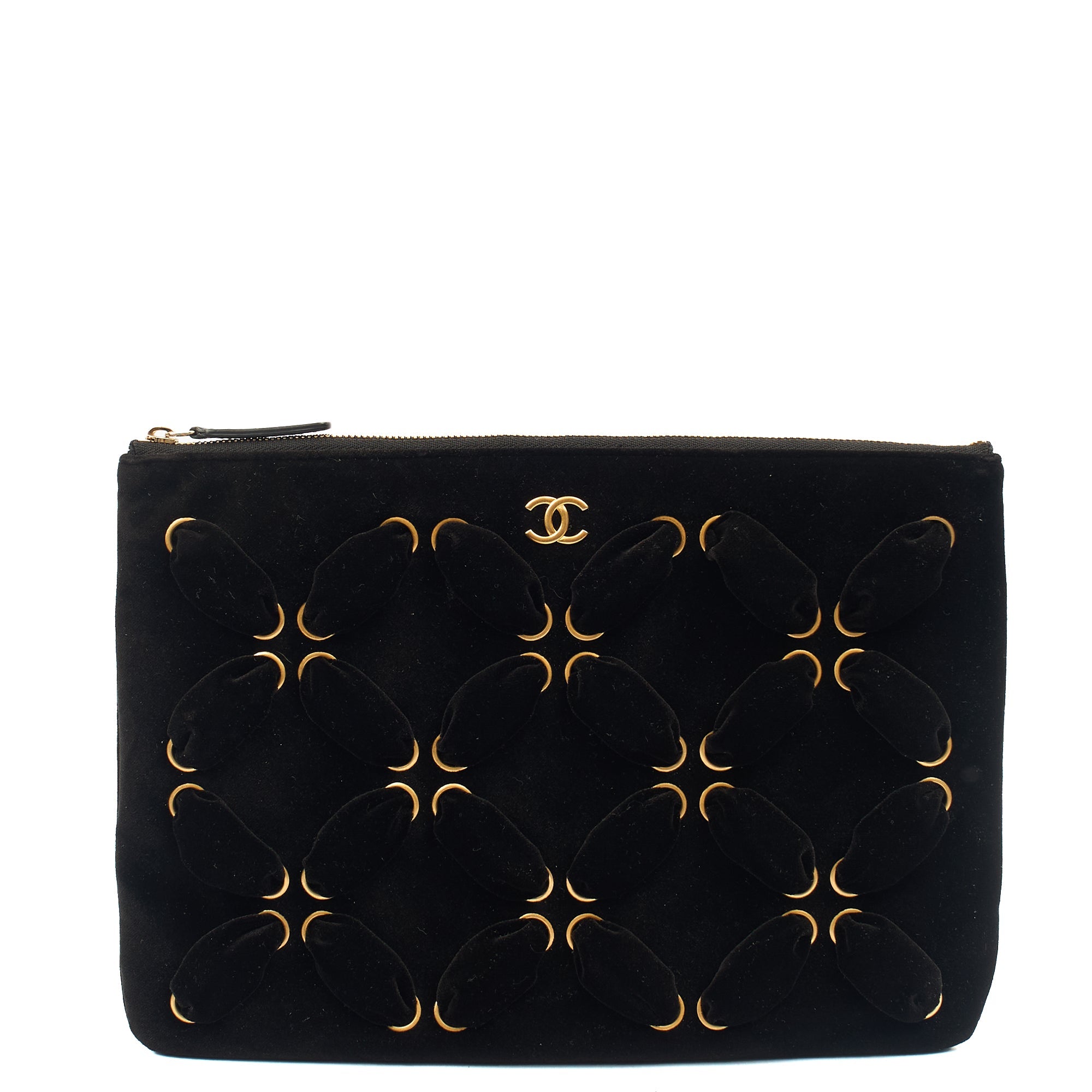 Chanel Mini Bag Clutch in Black, Velvet