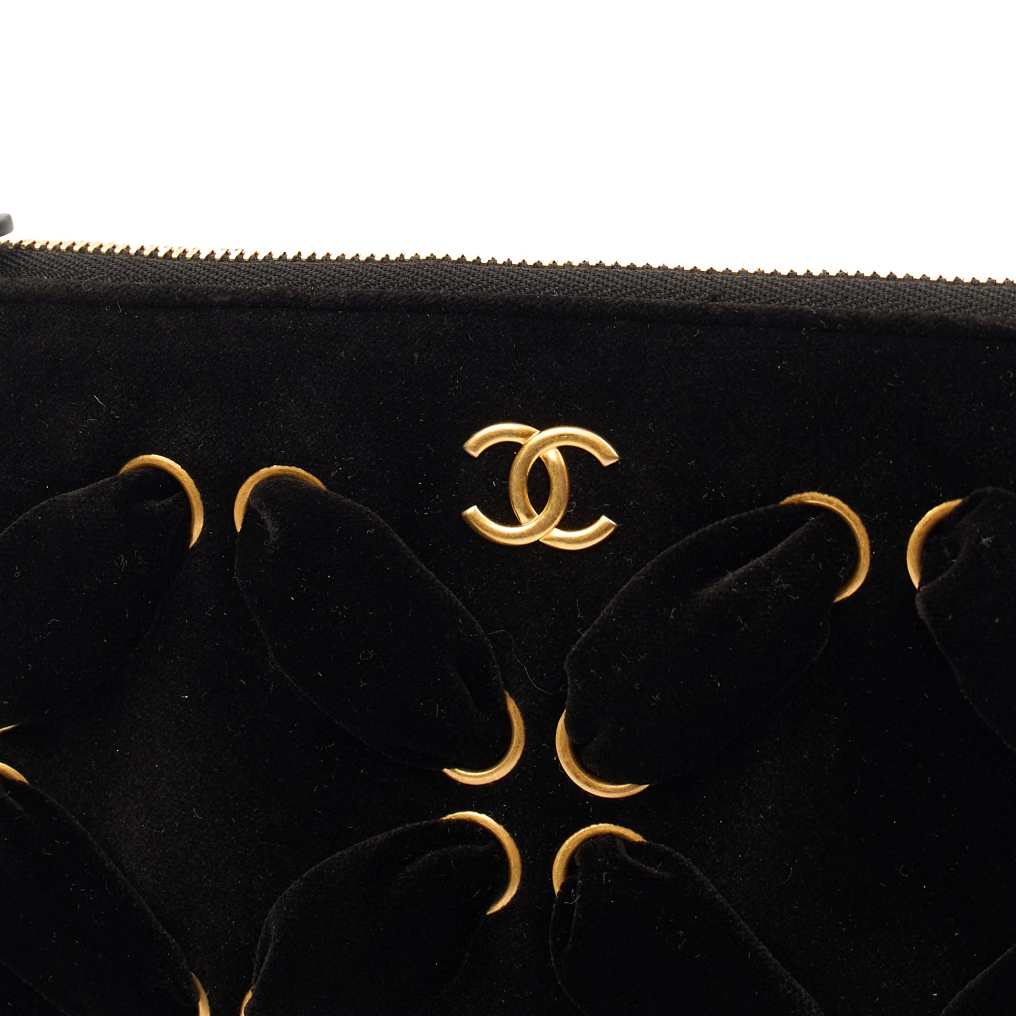 Chanel Mini Bag Clutch in Black, Velvet