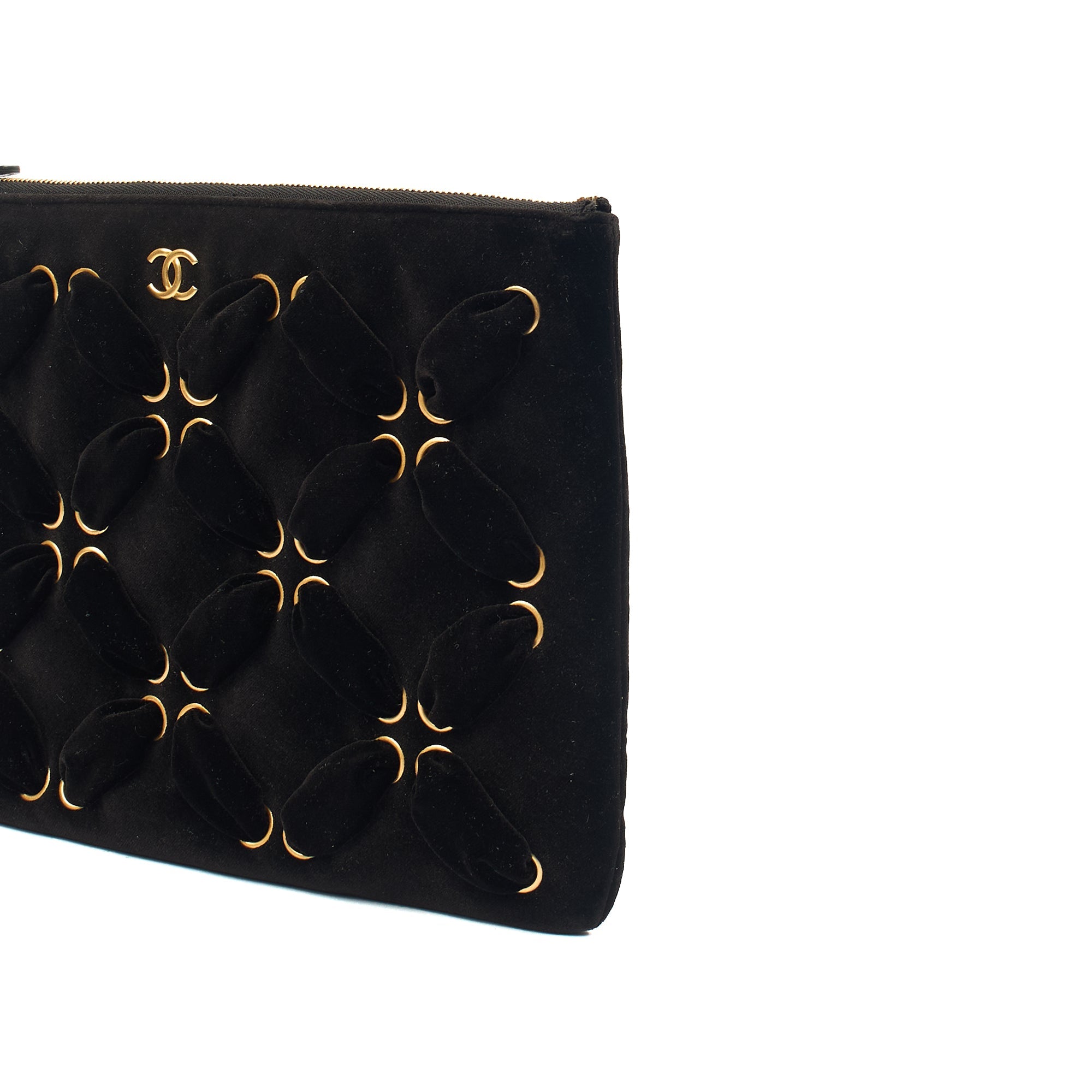 Chanel Mini Bag Clutch in Black, Velvet