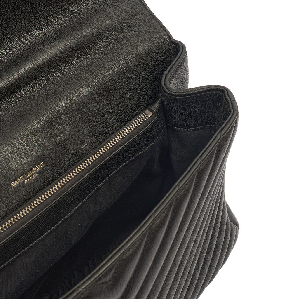 Saint Laurent Shoulder Bag College - Medium in Black, Leather
